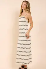 SADIE AND SAGE WAY OUT ZIG ZAG MAXI DRESS