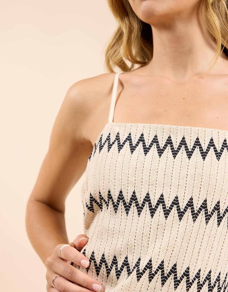 SADIE AND SAGE WAY OUT ZIG ZAG MAXI DRESS