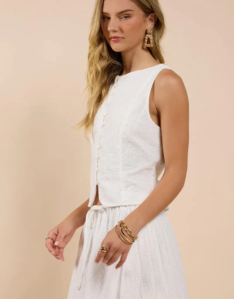 SADIE AND SAGE SUNDREAM EYELET VEST
