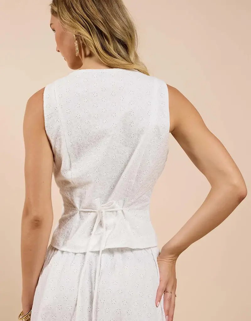 SADIE AND SAGE SUNDREAM EYELET VEST