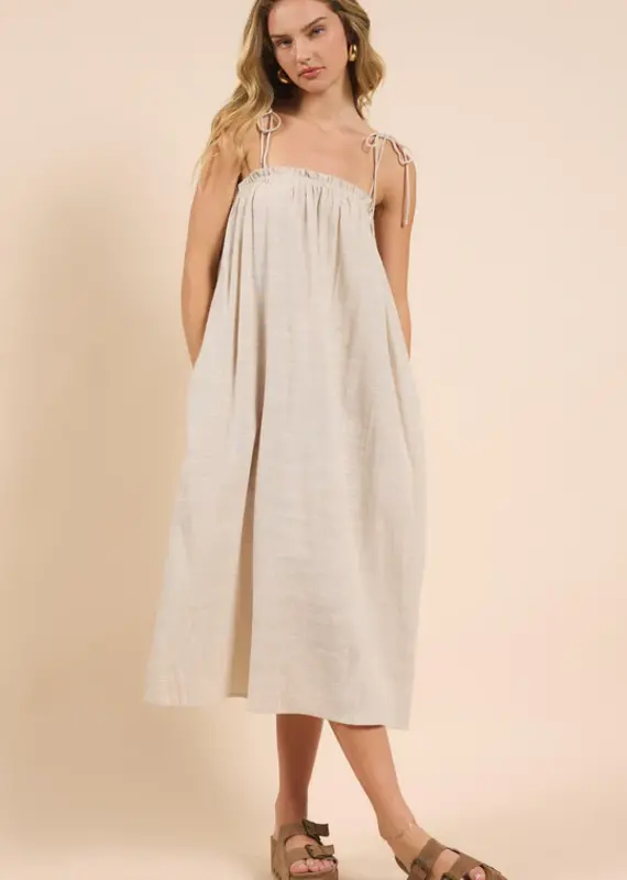 SADIE AND SAGE MOJAVE TIE MIDI DRESS