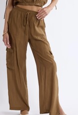 SAGE THE LABEL LIGHT A FIRE CRINKLED CARGO PANTS