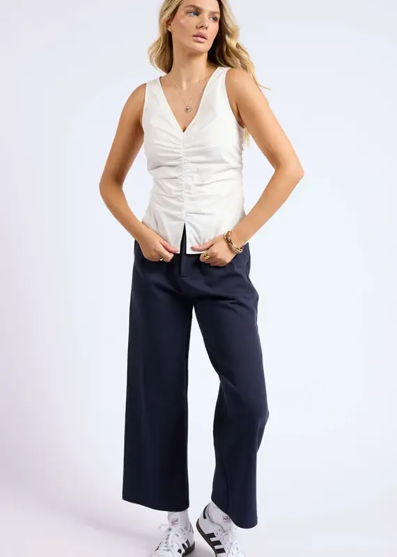 SAGE THE LABEL LIKE TOTALLY RUCHED SLEEVELESS TOP