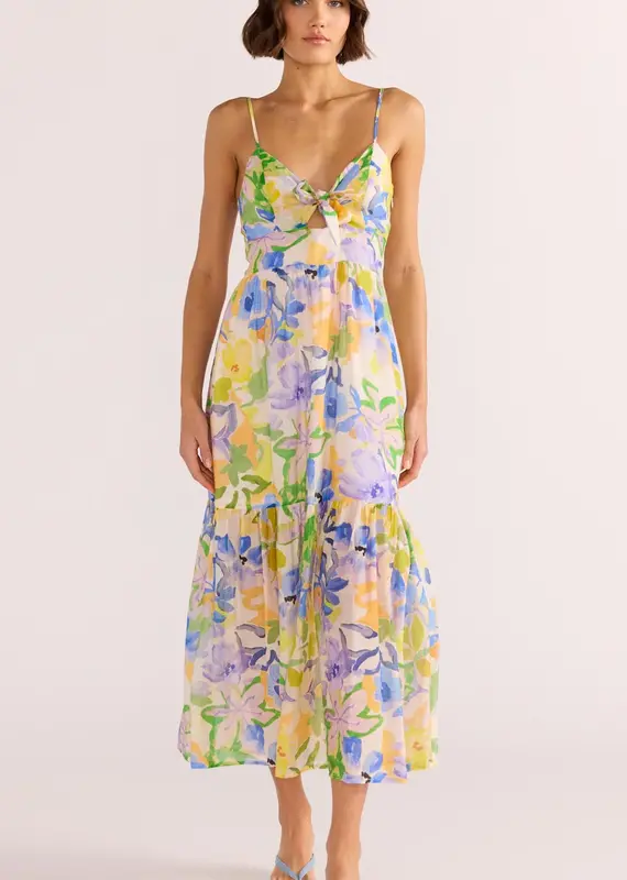 MINKPINK FABLE TIE MIDI DRESS