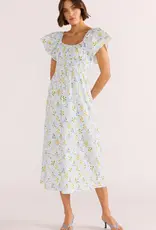 MINKPINK MEADOW FLUTTER MIDI DRESS