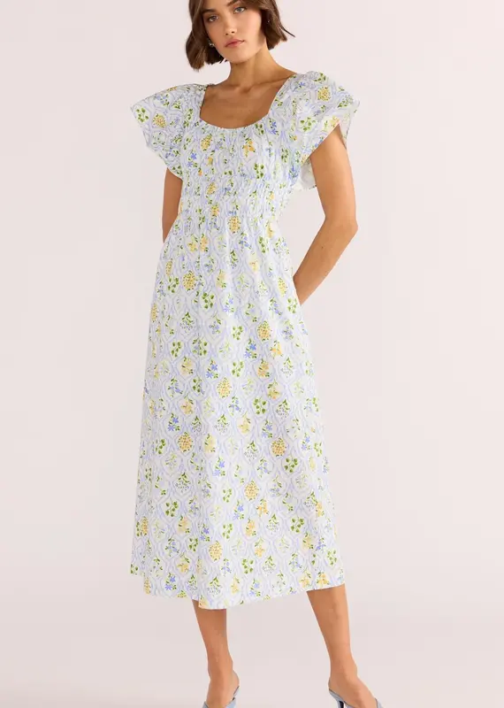 MINKPINK MEADOW FLUTTER MIDI DRESS