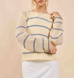 SADIE AND SAGE TAYLOR STRIPED SWEATER