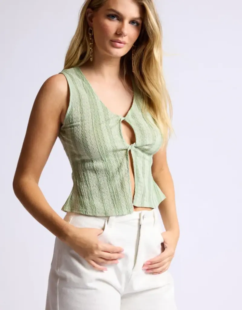 SAGE THE LABEL LOCALLY GROWN KEYHOLE TANK