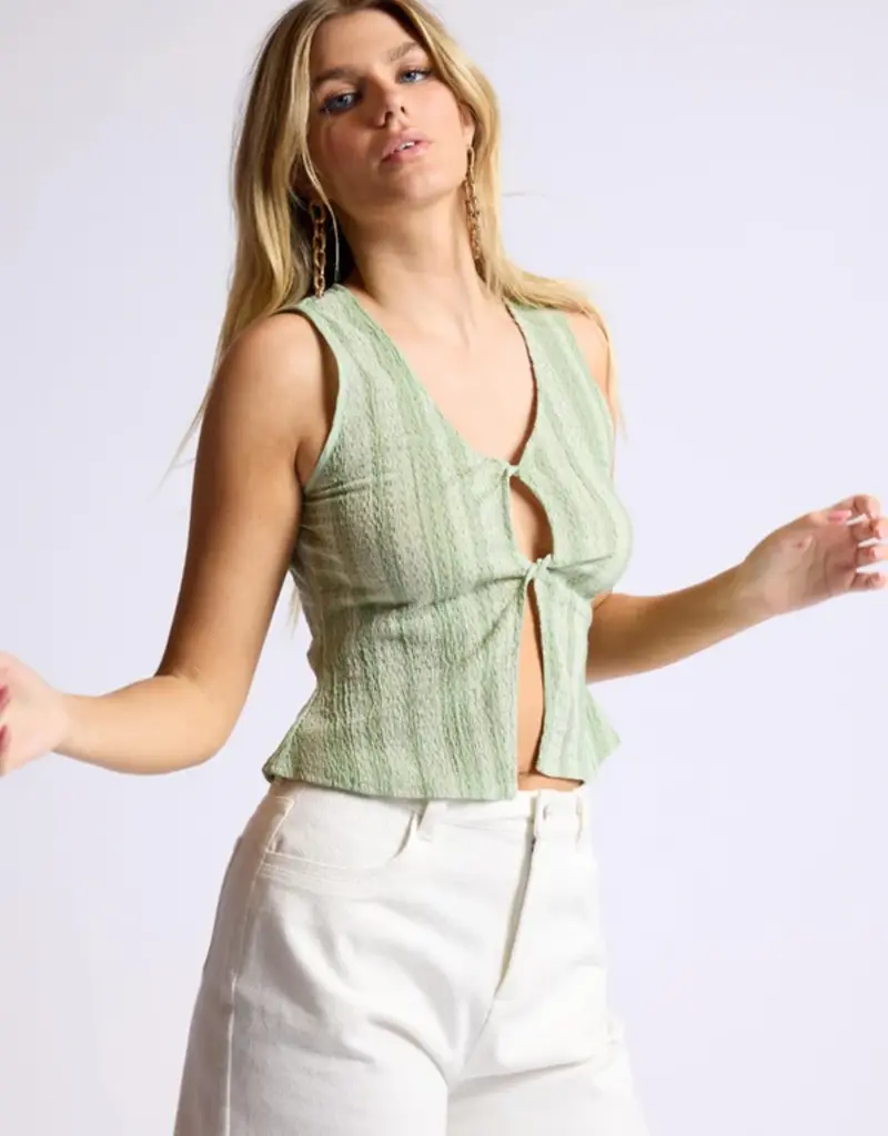 SAGE THE LABEL LOCALLY GROWN KEYHOLE TANK