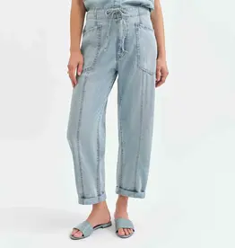DAZE VILLA DRAWSTRING BARREL JEANS