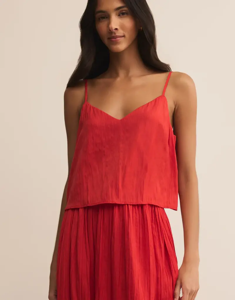 ZSUPPLY FIORE SATIN CRINKLE TANK
