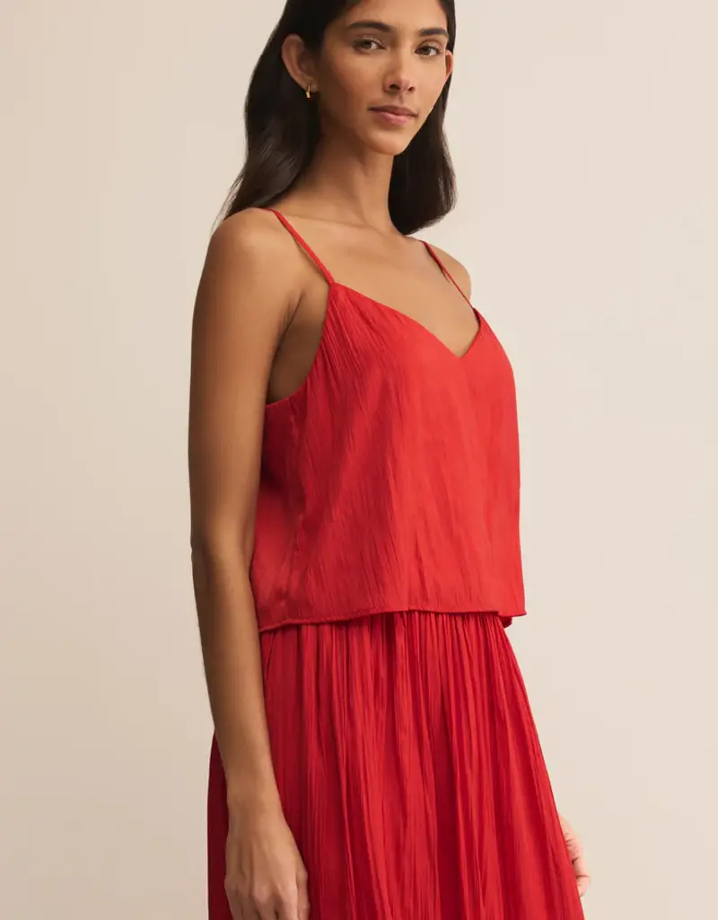 ZSUPPLY FIORE SATIN CRINKLE TANK