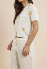 SADIE AND SAGE CITRON KNIT SHIRT