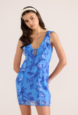 MINKPINK JEANNE RUFFLE MINI DRESS