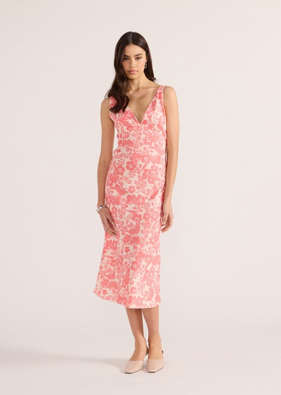 MINKPINK PETAL BIAS MIDI DRESS