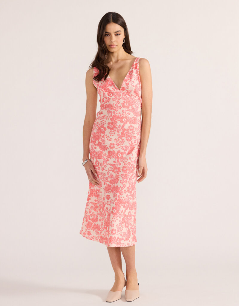 MINKPINK PETAL BIAS MIDI DRESS