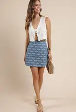 SAGE THE LABEL BETH TIE FRONT SWEATER VEST