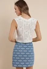 SAGE THE LABEL BETH TIE FRONT SWEATER VEST