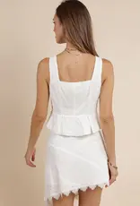 SAGE THE LABEL MORNING DEW ASYMMETRICAL SKIRT