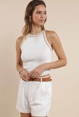 SAGE THE LABEL INEZ CONTRAST SWEATER TANK