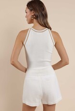 SAGE THE LABEL INEZ CONTRAST SWEATER TANK
