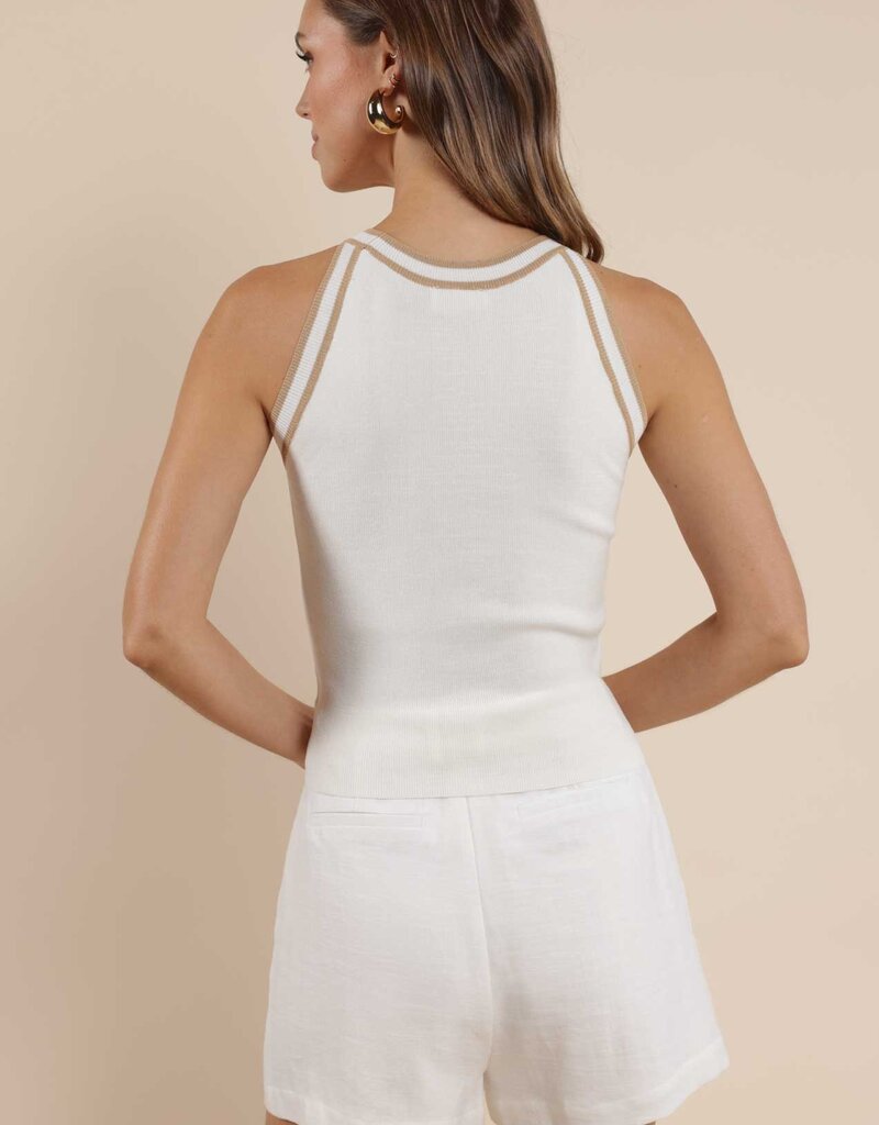 SAGE THE LABEL INEZ CONTRAST SWEATER TANK