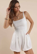 SAGE THE LABEL SOFT WAVES PLEATED ROMPER