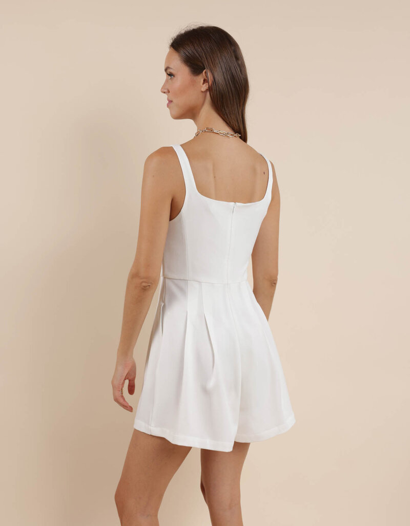 SAGE THE LABEL SOFT WAVES PLEATED ROMPER