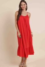 SADIE AND SAGE SUGARLOAF TIE STRAP MIDI DRESS