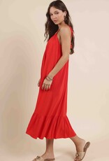 SADIE AND SAGE SUGARLOAF TIE STRAP MIDI DRESS