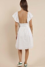 SAGE THE LABEL SALT AIR GAUZE MINI DRESS