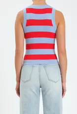 DAZE FLIRTY STRIPE SWEATER TANK