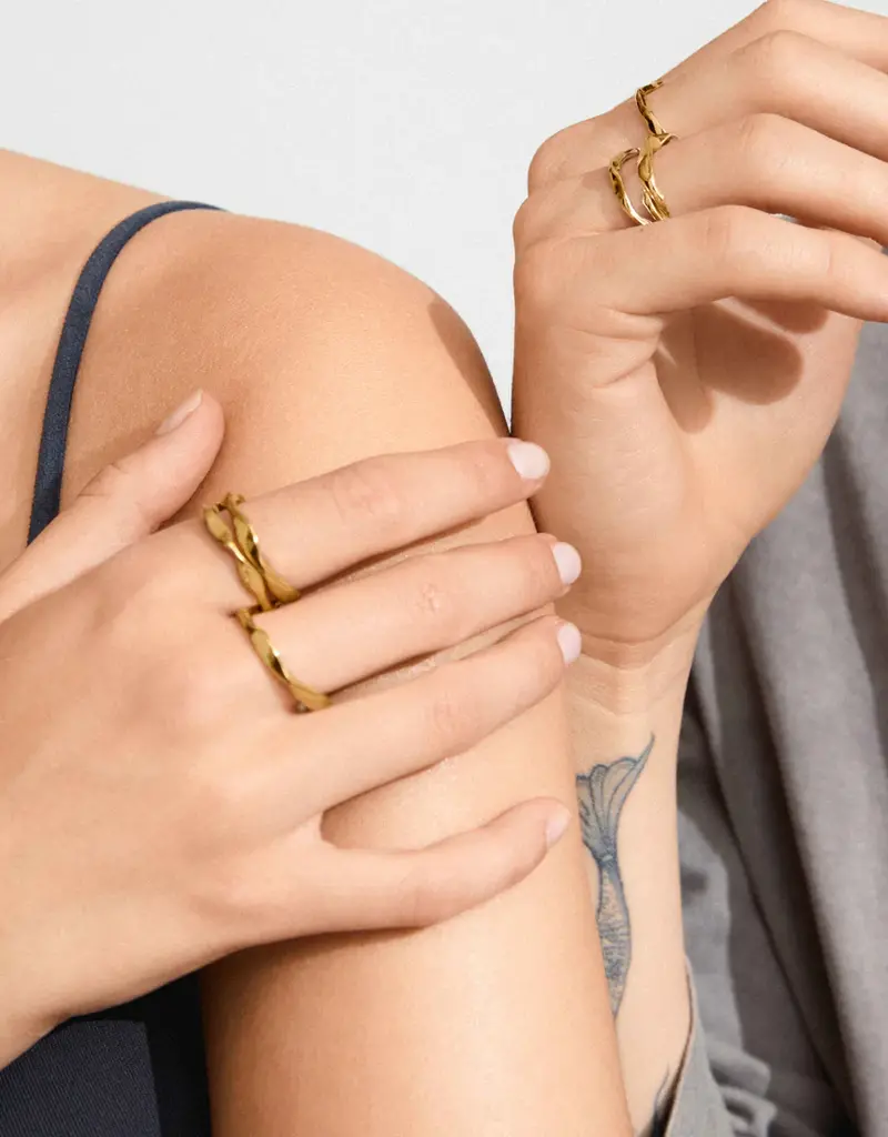 PILGRIM WYATT 3-IN-1 RING SET