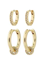 PILGRIM SCOTTIE 2-IN-1 EARRING SET