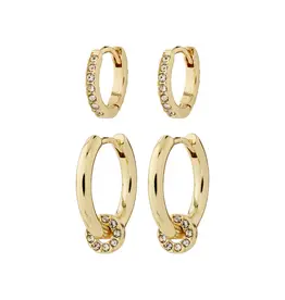 PILGRIM SCOTTIE 2-IN-1 EARRING SET