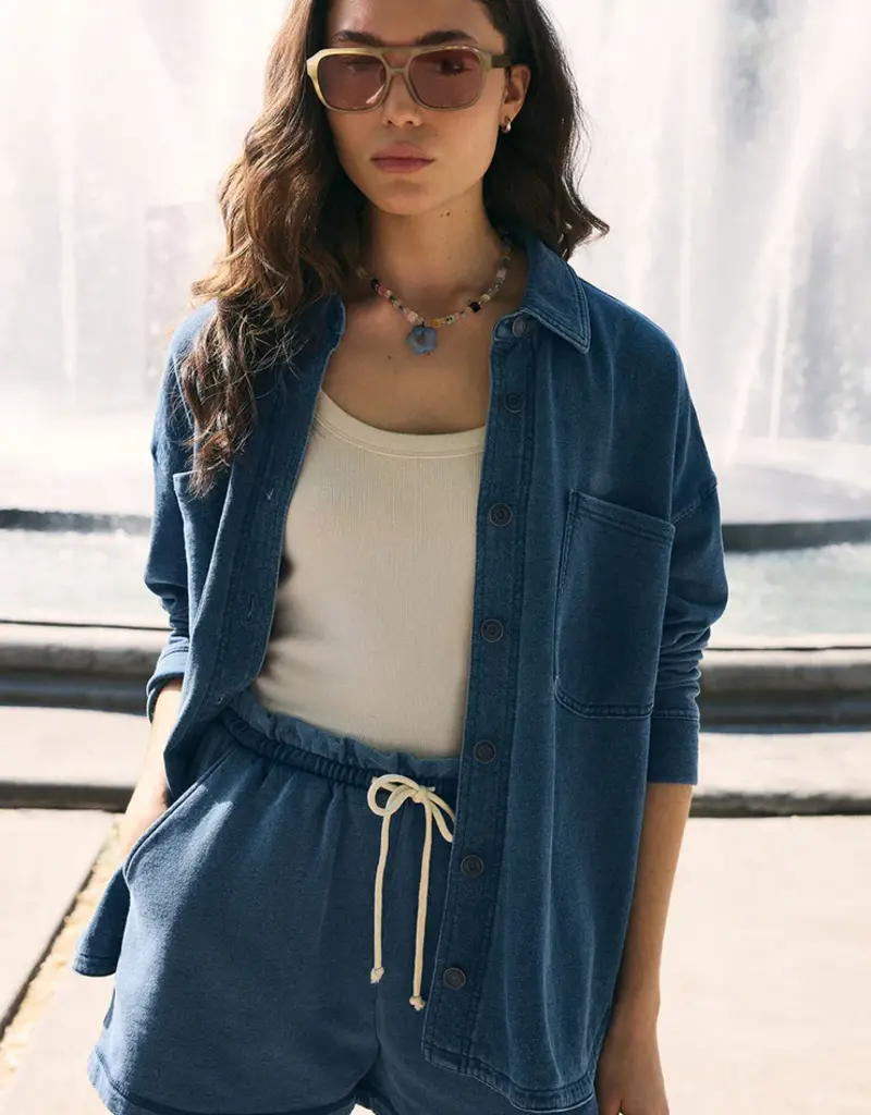 ZSUPPLY ALL DAY KNIT DENIM JACKET
