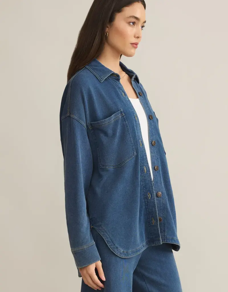 ZSUPPLY ALL DAY KNIT DENIM JACKET