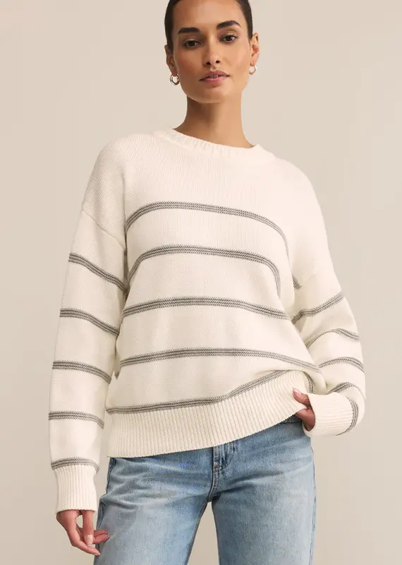 ZSUPPLY BOYFRIEND STRIPED SWEATER