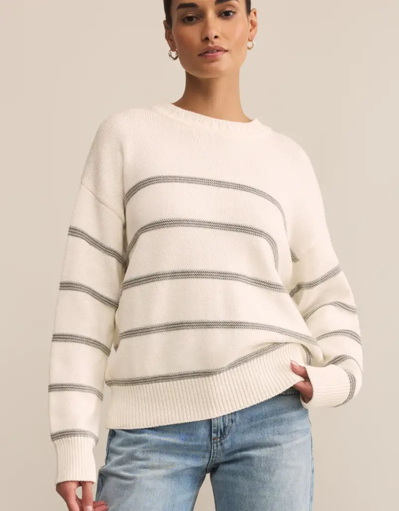 ZSUPPLY BOYFRIEND STRIPED SWEATER