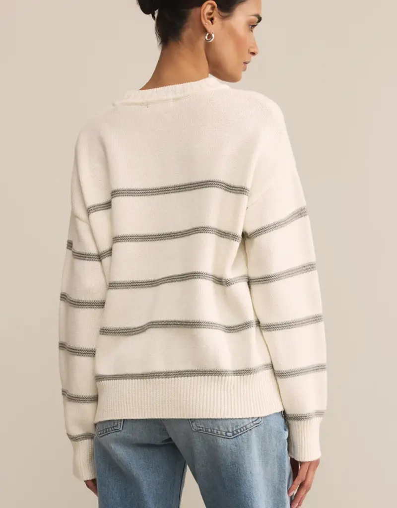 ZSUPPLY BOYFRIEND STRIPED SWEATER