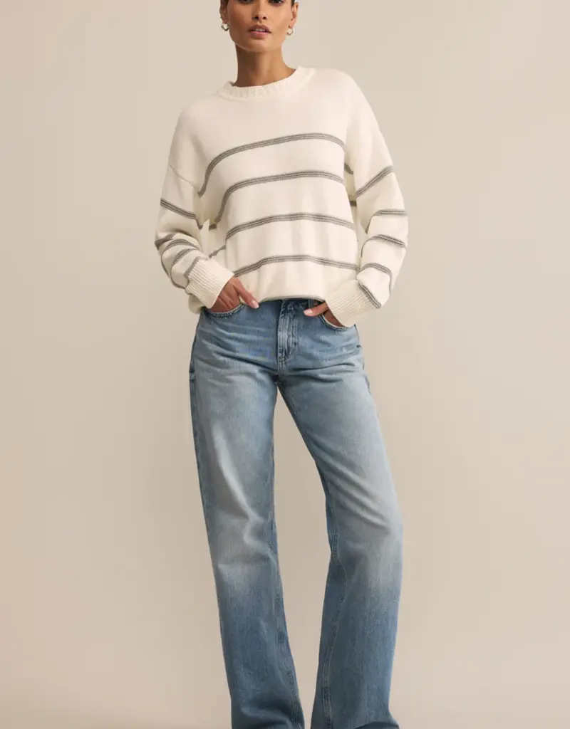 ZSUPPLY BOYFRIEND STRIPED SWEATER