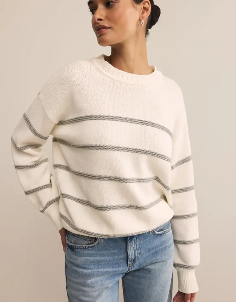 ZSUPPLY BOYFRIEND STRIPED SWEATER
