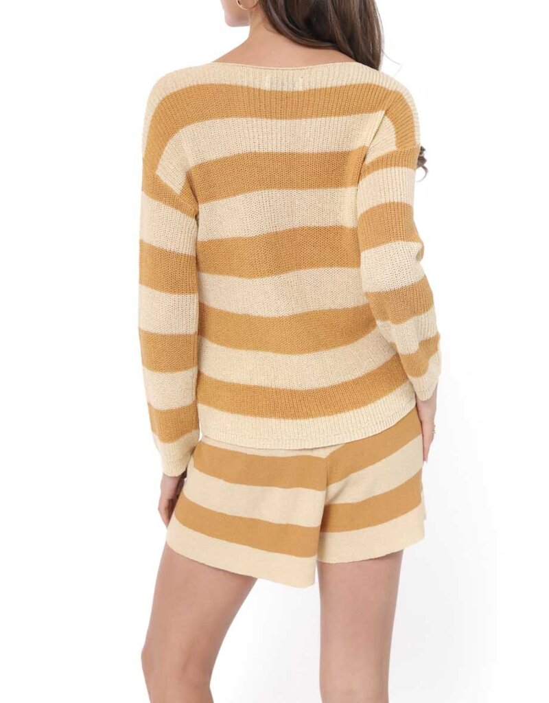 SADIE AND SAGE SERENA STRIPED SWEATER