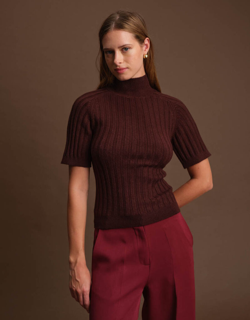 DELUC OLIVER TURTLENECK KNIT TOP