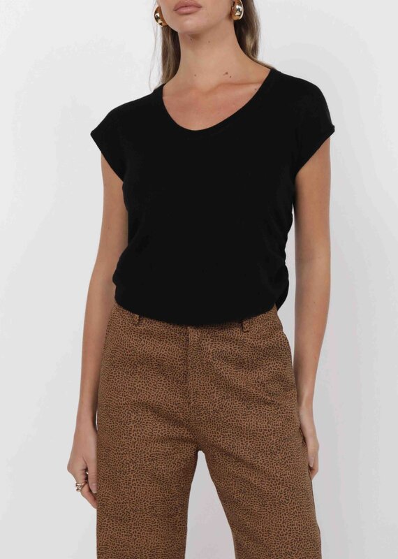 SAGE THE LABEL JORDAN RUCHED SWEATER TANK