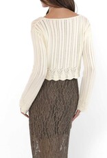 SAGE THE LABEL CHAMOMILE TIE CARDI