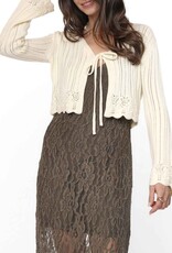SAGE THE LABEL CHAMOMILE TIE CARDI