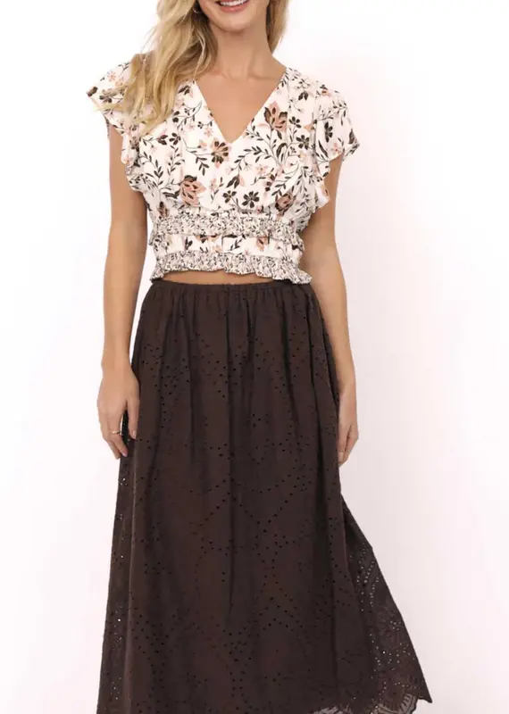 SADIE AND SAGE VOILA RUFFLE BLOUSE