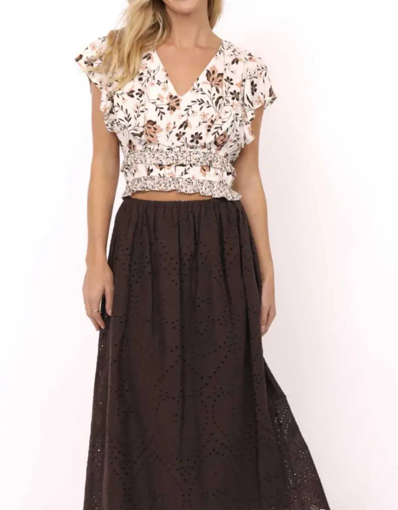 SADIE AND SAGE VOILA RUFFLE BLOUSE