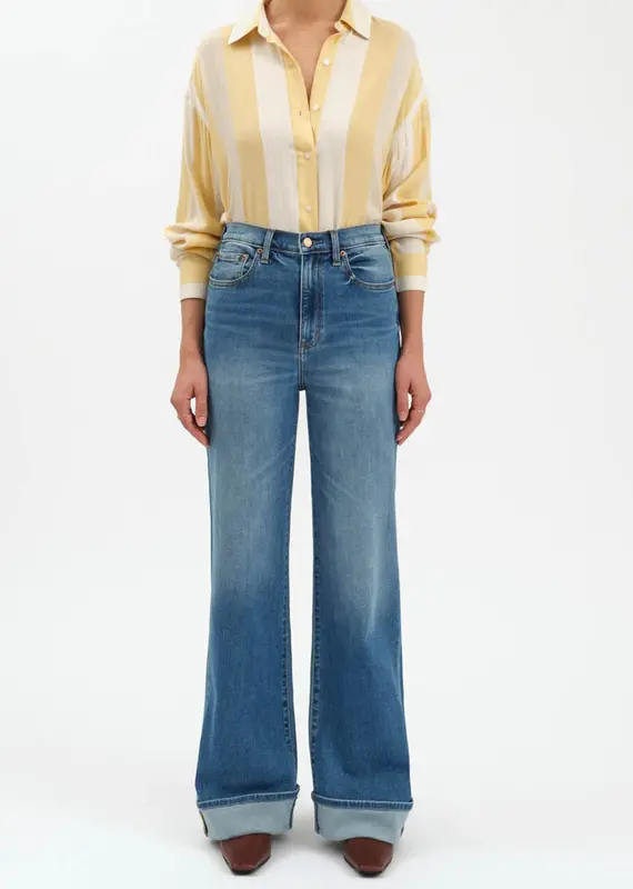 DAZE FAR OUT HIGH + WIDE LONG JEANS